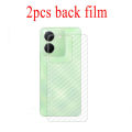 Vivo Y03 Matte Privacy Tempered Glass For Y28 Y27 Y27S Y17S Y 03 Anti-Spy Privacy Ceramic film 3 in 1 Camera Lens Glass and Back Film. 