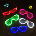 SWLife Party LED Glow Cold Light Glasses for Girls Light Up Shades Flash Rave Luminous Glasses Christmas Festive Favors Atmosphere Props Eyes Gift LED. 