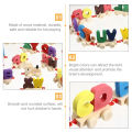 ABC Wooden English Alphabet Letter Train For Kids - Wooden Playset For Kids - Toys For Boys. 
