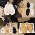 Thick Bottom Fur Slippers Fall and Winter New outside Girls Cartoon Capi Bara Soft Bottom Light Luxury Lightweight Stepping Shit Feeling. 