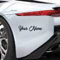 Customizable Car Stickers - Personalized Name/Text, Self-Adhesive Vinyl Decals for Front Window, Rear Window, Bumper Compatible with Glass Surfaces - Ideal for Cars, Trucks, SUVs, Motorcycles - Vehicle Decoration, Car Stickers for Vehicles. 
