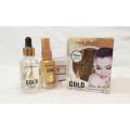24k Gold 2 in 1 MakeUp Fixer and Gold Primer Spray. 