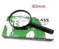 Magnifying Glass Large Size Diameter (75mm) Handheld Magnifier Glass Zoom Magnification 5x Lens Black. 