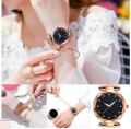 Golden Dial Golden Chain Watch For GIrls. 
