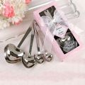 4Pcs/Set Heart Shaped Stainless Steel Measuring Spoons Wedding Shower Favors. 