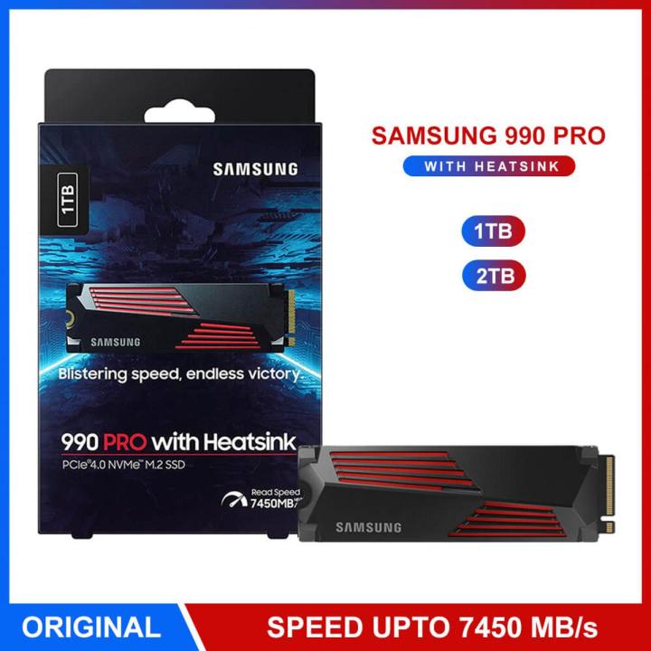 SAMSUNG 990 PRO SSD 1TB 2TB 4TB with Heatsink M.2 2280 PCI SAMSUNG 990 PRO SSD 1TB 2TB 4TB with Heatsink M.2 2280 PCI