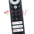 TCL Voice Remote Control RC902V FMR1 with Voice Feature – Compatible with TCL LCD / LED Smart TVs with Social Buttons – Long Voice Remote Black Color | Triple H – Please Match with Old Remote Before Placing Order. 