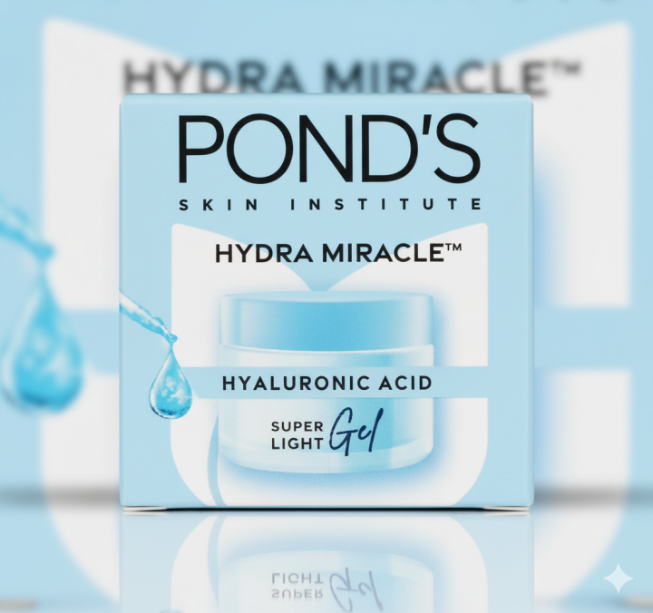 Pond's Hydra Miracle Hyaluronic Acid Super Light Gel, Face Moisturizer FOC for KHI