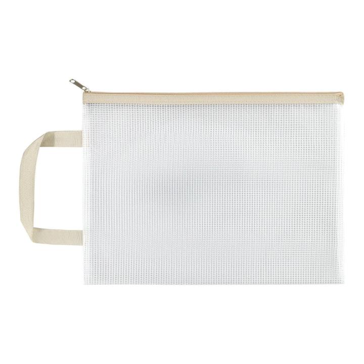 Zishfas Portable Document Holder Waterproof Transparent File Holder Zipper Bag with Handle Large Capacity Document Storage for Office Supplies Pvc Material Buyers' Choice Sturdy File Container