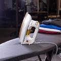 Geepas 1200W Heavy Weight Dry Iron 2.5 Kg - Automatic Dry Iron, Electric Iron Teflon Plated Sole Plate, Durable Heavy Weight Iron Box|. 