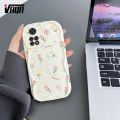 VRQR Soft Wavy Edge Phone Case For Xiaomi Redmi Note 11 Back Cover Full Screen Beautiful Flowers Pattern Cover Xiaomi Redmi Note 11S 4G. 