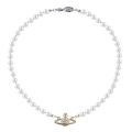 sinana VIVIENNE WESTWOOD Retro Planet Pearl Short Necklace Female Wedding Jewelry Ins Style Luxury Choker Chain For Women Girls Birthday Gift. 