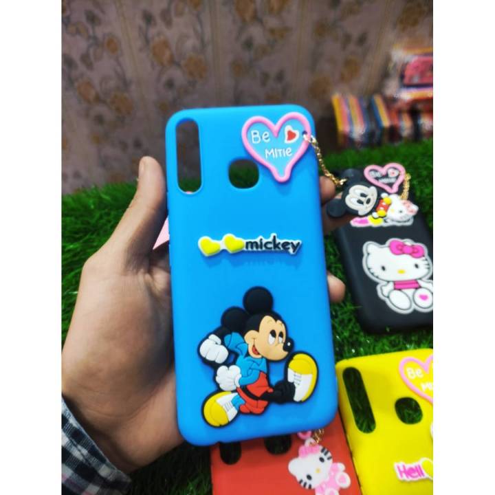 Tecno Spark 4_Key chain style_Hello Kitty cover_Girls cover_Tecno Spark 4 Back cover