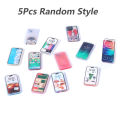 5Pcs 1:12 Dollhouse Miniature Mobile Phone Play House Toy BAWEI | Just a miniature model, without any functional use. 