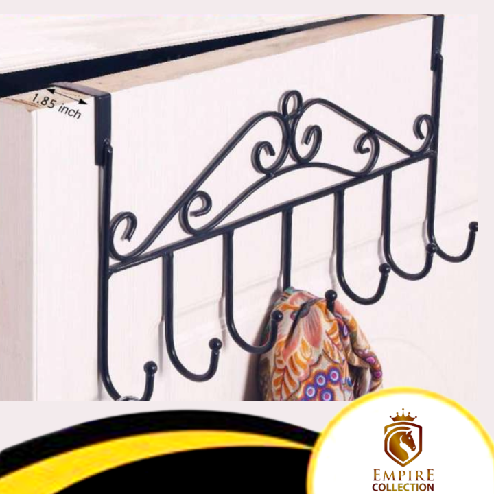 Over Door Hanger Hook Rack, Multipurpose Hanging Rack with 7 Hooks