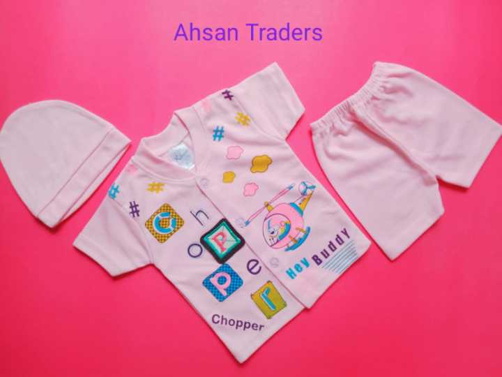 newborn%20baby%20soft%20summer%20dress%20with%20shorts%20and%20cap%20-%20Image%203