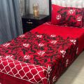 Cotton Bed Sheet Single (Stitched) 2PC. 