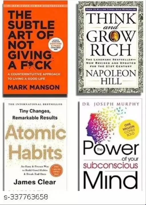 Think and Grow rich + Atomic habit + The power of subconcious mind ...