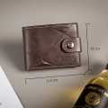Balebaily PU Leather Men Wallets Short Multi-Card Trifold Wallet For Men's. 