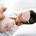 Imported Plush Sleep Eye Mask for Men Women, Comfortable Super Soft Eye Mask with Adjustable Strap, 100% Pure plushy furrs , Ultimate Sleeping Aid Blindfold, Blocks Light, Jersey Slumber. 