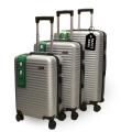 Hard side 3-Piece Luggage Set (20/24/28) | Fiber Suitcase | 4 Double Wheel Luggage Trolley Bags. 