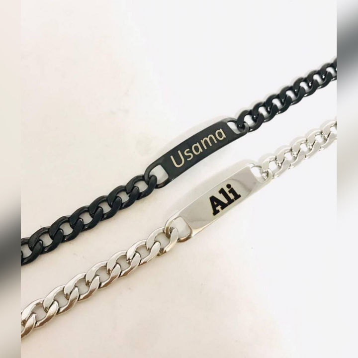 Silver Plated Name Bangle/ Bracelet for Girls & Women for Gift