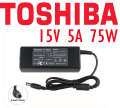 Toshiba 75W 15V 5A Laptop Power Charger. 