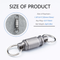 2X Titanium Quick Release Keychain,Detachable Key Ring Pull Apart Keychain,Key Holder Accessory for Bag/Purse/Belt. 