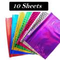 10 Sheets Shiny Gift Wrapping Paper for Party & Decoration- Size 20 x 30 Inch. 