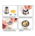 Button Maker Mold, Fabric Covered Button Tools Dies Mold Round Button Mold Cover Pin Button Tools Press Tool for Hand Press Machine. 