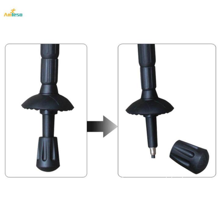 5pcs Trekking Pole Tips Walking Stick Cover Protector Climbing Gear D 30mm