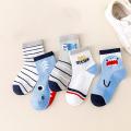 【HOT】 5Pairs Baby Socks Newborn Baby Boy Cute Short Sock 0-1-3-8Y Kids Cotton Toddler Cartoon Soft Children's Sports Socks For Girls. 