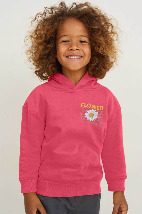 ELO - Rabbit Skins Kid's Flower Printed Pullover Hoodie