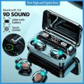 Original M10 & M19 & F9 Proi7S Double Wireless Bluetooth Hand Free with Power Bank Earphones White bluetooth ear phone for all cell phones use. 