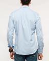 Light Blue Cotton Woven Shirt for Men. 