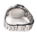 Tommy Hilfiger Luke Silver Stainless Steel Black Dial Chronograph Quartz Watch for Gents - 1791122. 