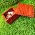 wooden Jewelry Box made of ice cream /popsicle sticks. 