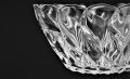 Premium Quality Imported Elegant Floral Design Glass Bowl (Large). 