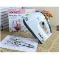 Scarlett 7-Speed Electric Hand Mixer with 4 Pieces Stainless Blender, Egg Cake/Cream Mix, Standard, White. 