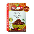 Laal Mirch - Chilli flakes - Red chilli - Flakes - Kuti Mirch - Red Chilli Flakes - Kuti Laal Mirch - Chilli Flakes 100G By Kitchen time Foods. 