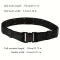 Belt Nylon Web Firm Uniform Belt Military-Belt-Outdoor-Training-Duty-Tool-Belt - Black. 
