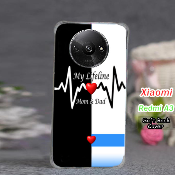 Xiaomi Redmi A3 Back Cover Mom And Dad 2Gud Soft Phone Case For Boys And  Girls