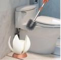 Lotùs Design Toilet Brush and Holder Floor-Standing Cleaning Brush Automatic Opening and Closing Bathroom Toilet Cleaning Tools.. 