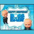 Boss Baby Backdrop for Birthday Theme, Happy Birthday Party Decoration for Boys. 