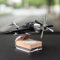 Car Decoration Plan Solar powered aeroplane car air freshener - Car Dashboard Solar Decoration Plane -Aircraft Model. 