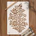 Flowers and Leaves Branch Reusable Stencil Airbrush Painting Wall Art DIY Home Decor Scrap booking Album Crafts. 