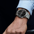 DGSenpi Business Fashion Men Quartz Watch Waterproof Luminous Pointer Luxury Double Calendar Watch Trend Steel Strip Wristwatches for Outdoor Business Travel Exercise. 
