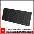 Bluetooth Keyboard for Tablet / Mobile / Laptop - Slim Wireless Bluetooth Keyboard Blue X5. 