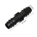 Double Barbed Straight Connector 1/2 Inch Tank connection Hose Fittings Quick Coupling Pipe Connector Greenhouse Adapter 10 Pcs. 
