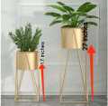 Planter stand set / Decorative Plant Pot Planter Shelf Stand - Decor / 2 Set of Planter with pots and stand - Pack of 2 Plant Pot Floor Stand Gardening Décor. 